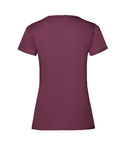 Fruit of the Loom Womens/Ladies Lady Fit T-Shirt (Burgundy) - UTPC5766