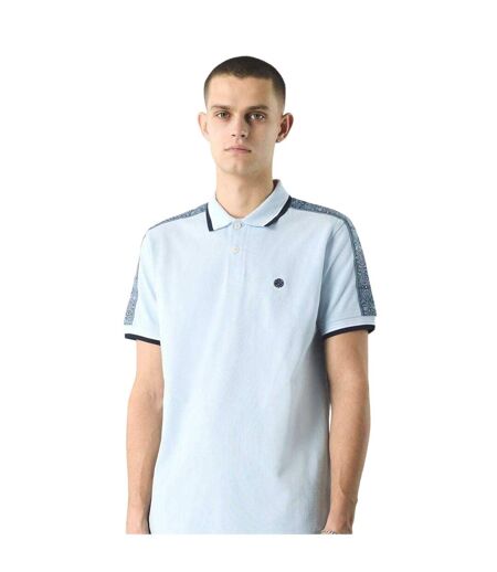 Polo Motif/style Cachemire Homme Bleu Clair Pretty Green