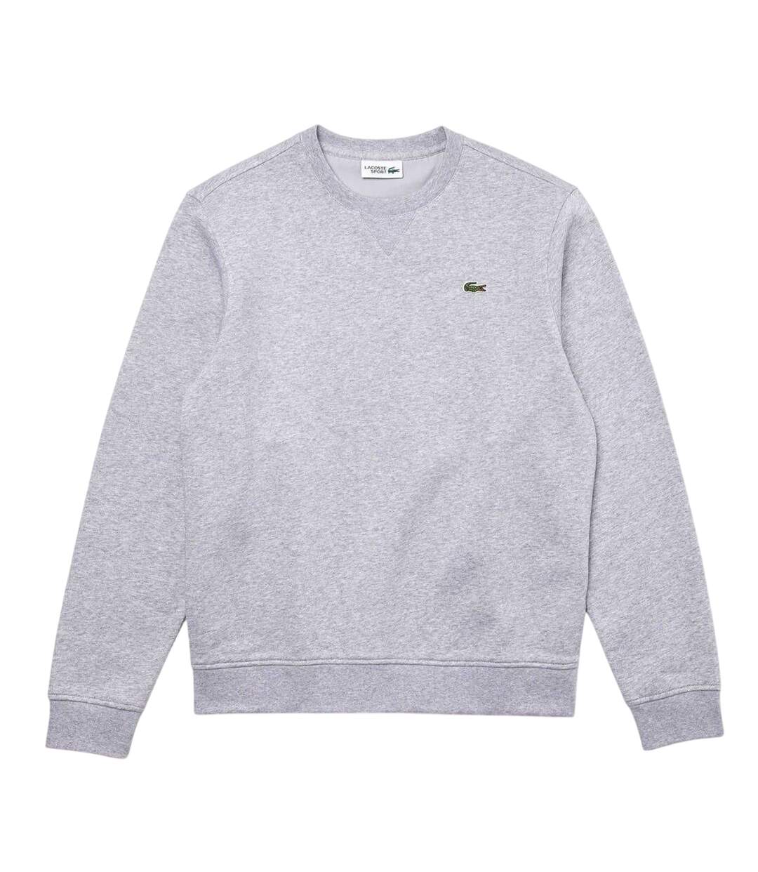 Sweat Motif/style Logo Brodé Homme Gris Clair Lacoste-2
