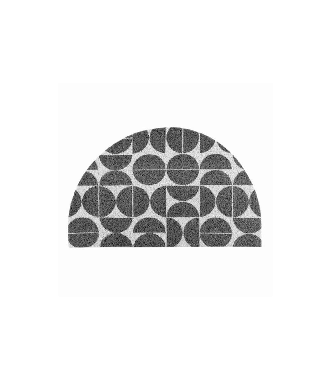 Tapis d'Entrée Demi-Lune Cosmix 45x75cm Gris-1
