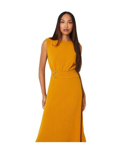 Robe mi-longue femme ocre Debenhams