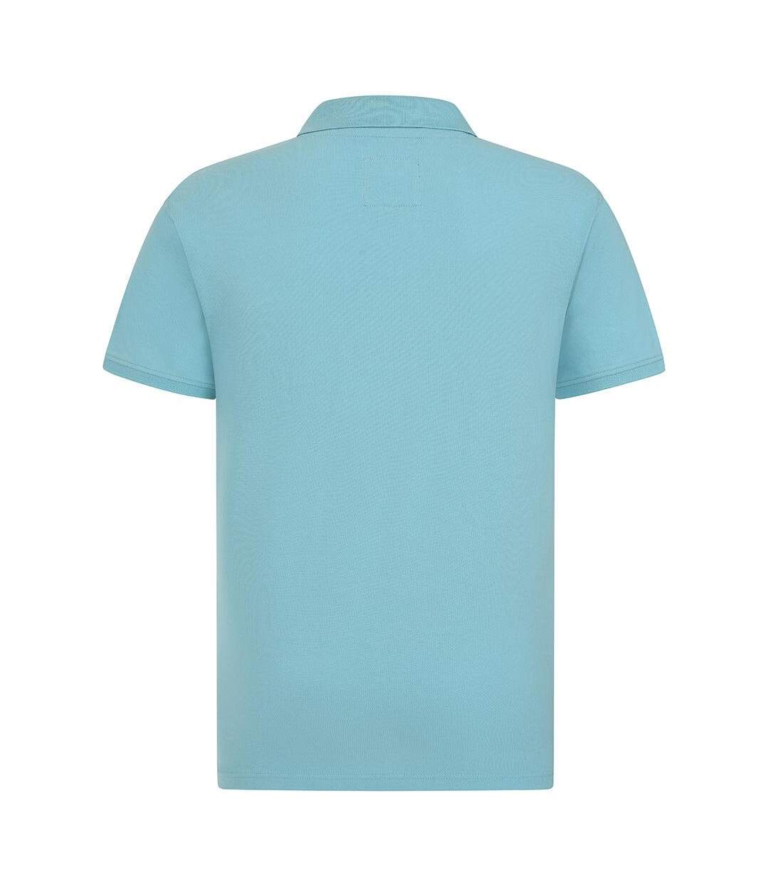 Polo Motif/style Brodé Homme Bleu Clair Bleu Clair Lazy Jacks-3