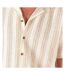 Chemise blanc/beige homme rms26 texture-2