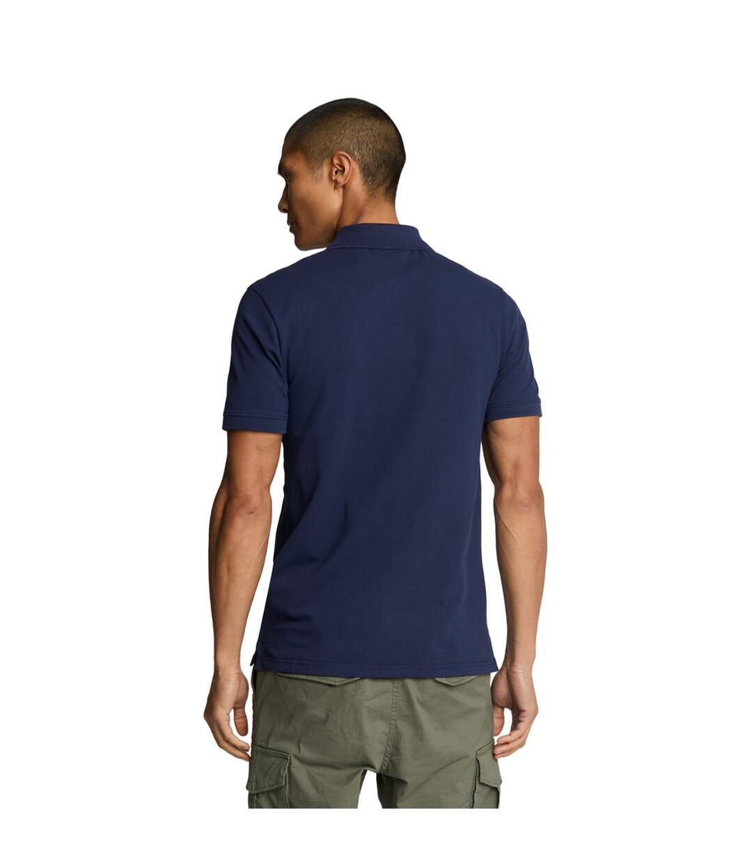 Polo uni pour hommes marine Lyle & Scott-2