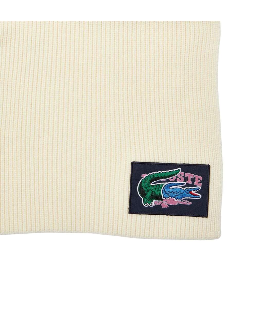 Ensemble Écharpe Et Bonnet Crème Lacoste-3
