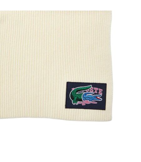 Ensemble Écharpe Et Bonnet Crème Lacoste