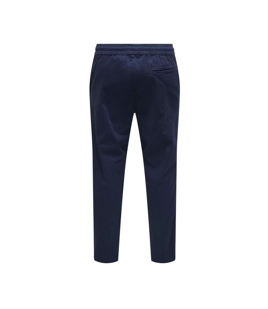 Pantalon chino marine homme only & sons linus tapered-2