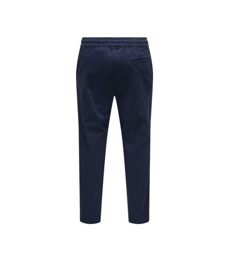 Pantalon chino marine homme only & sons linus tapered