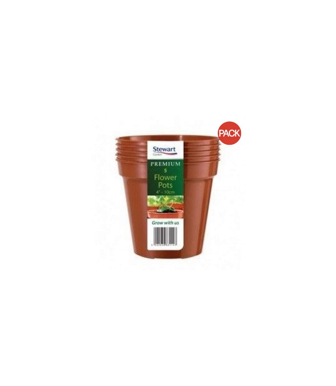 Stewart Plant Pot (Pack of 5) (Terracotta) (One Size) - UTST6796