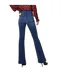 Womens/ladies Denim Flared Jeans Mid Blue Biba-4