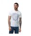 Mens Bandana Print Crew Neck T-shirt White Levis-1