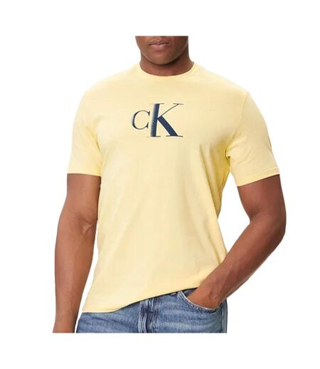T-Shirt jaune homme calvin klein jeans center lv04rc857g