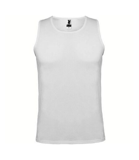 Mens andre sports vest top white Roly