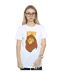 Disney Femmes/Ladies The Lion King Mufasa King Cotton Boyfriend T-Shirt (Blanc) - UTBI29349-2