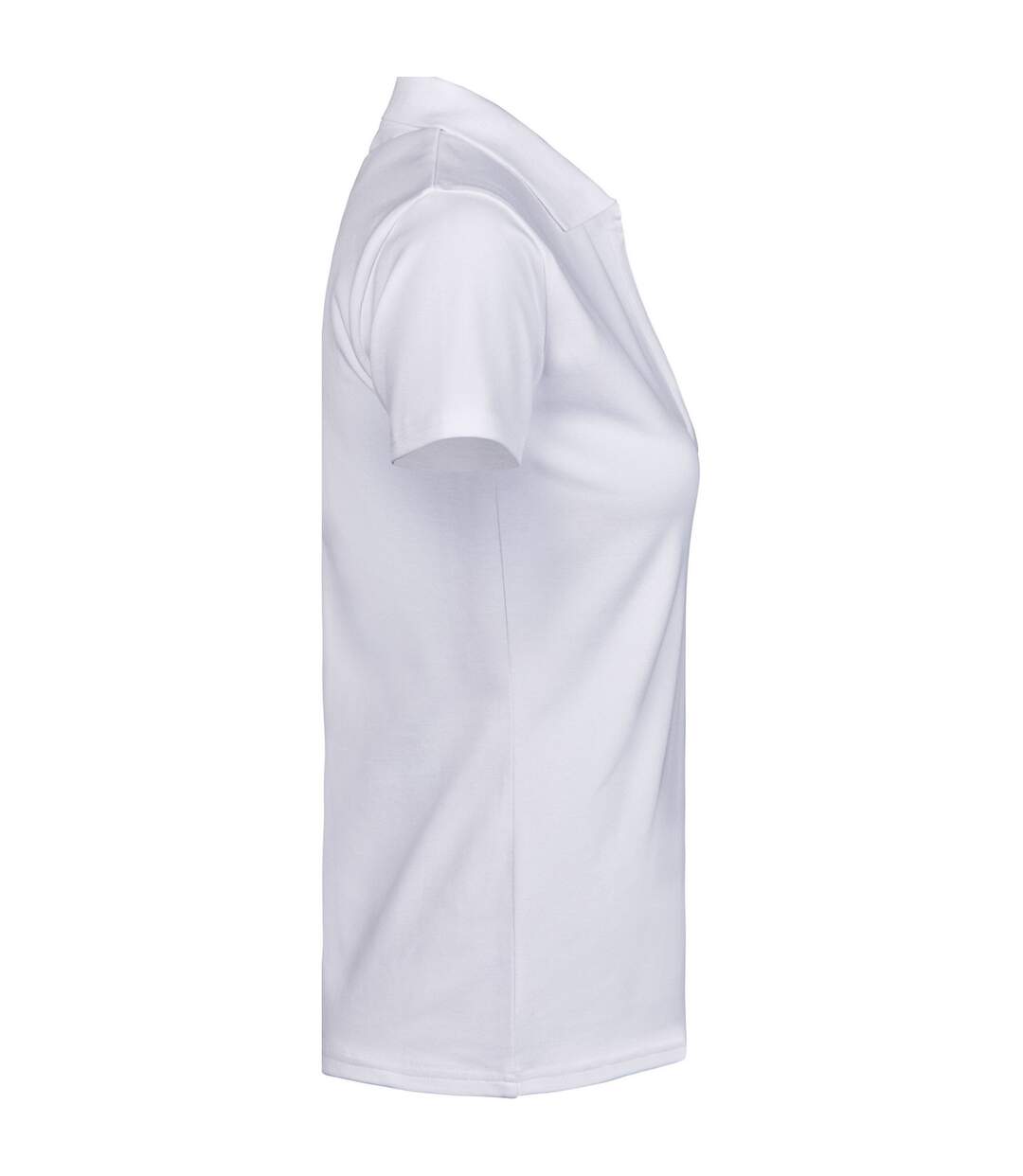 Womens/ladies Luxury Stretch Polo Shirt White Tee Jays-3
