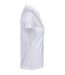 Womens/ladies Luxury Stretch Polo Shirt White Tee Jays-3