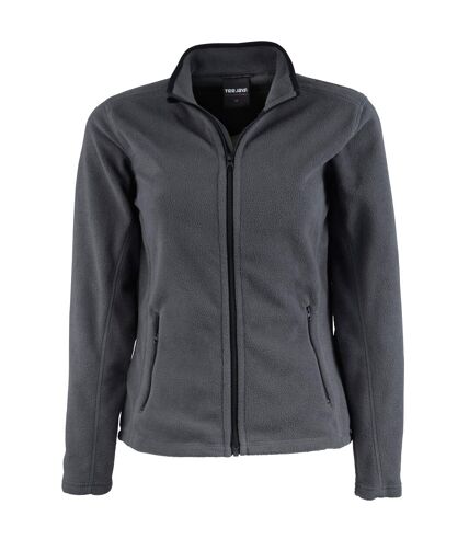 Tee Jays Womens/Ladies Full Zip Active Lightweight Fleece Jacket (Dark Grey)