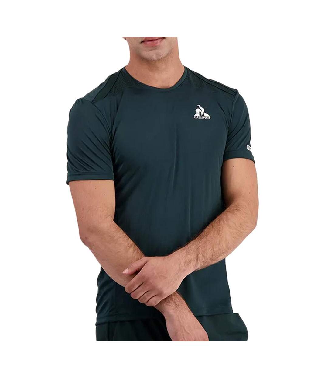 Maillot de sport vert homme le coq sportif tennis-1