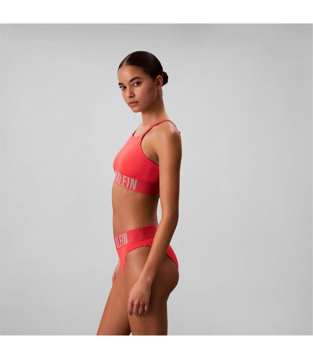 Bas De Maillot De Bain Motif/style Uni Classic Femme Rose Vif Calvin Klein-4
