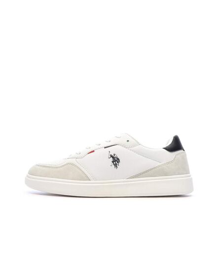 Baskets blanc/marine homme us polo assn byron