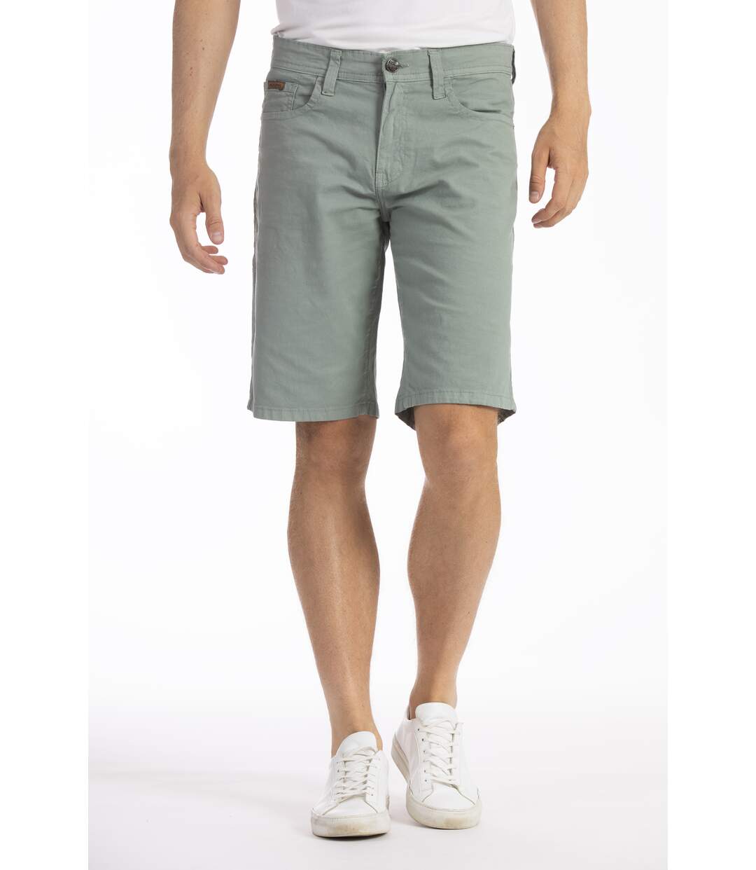Bermuda coupe droite relax toile coton GENESYX-1