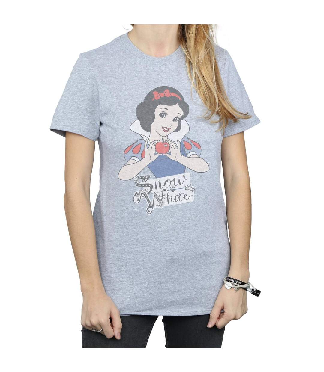 Disney Princess - T-shirt SNOW WHITE APPLE - Femme (Gris chiné) - UTBI42644-3
