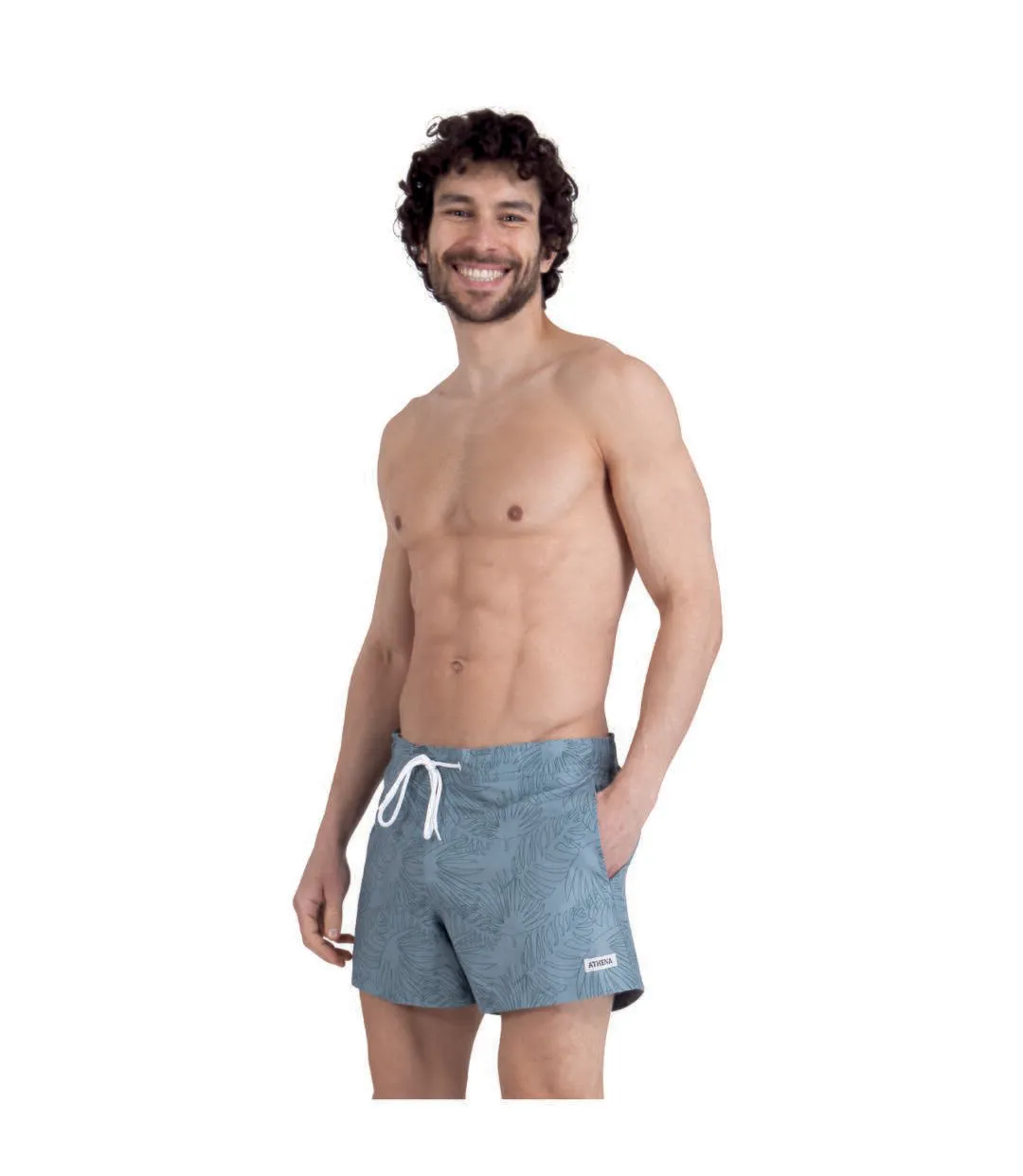 Bermuda de bain medium homme Imprimé Surf Athena-4