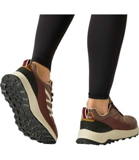Baskets Imperméables À Lacets Ravika Femme Pourpre Marron Foncé Regatta