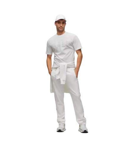 Pantalon De Jogging Motif/style Rayure Latérale Homme Blanc Boss