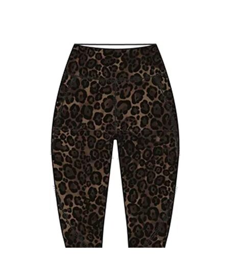 Legging Entraînement Motif/style Imprimé Léopard Power Femme Marron Sweaty Betty