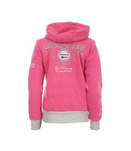 Sweat Rose à zip Femme Geographical Norway Flyer