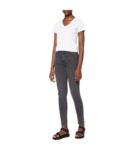 T-shirt Col V Femme Blanc Stedman