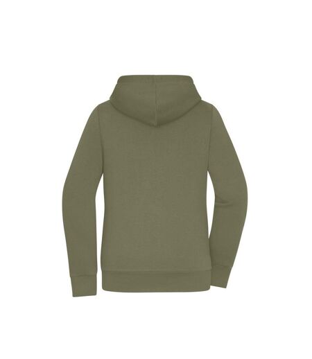 Veste Doubleface Femme Olive Blanc Cassé James And Nicholson