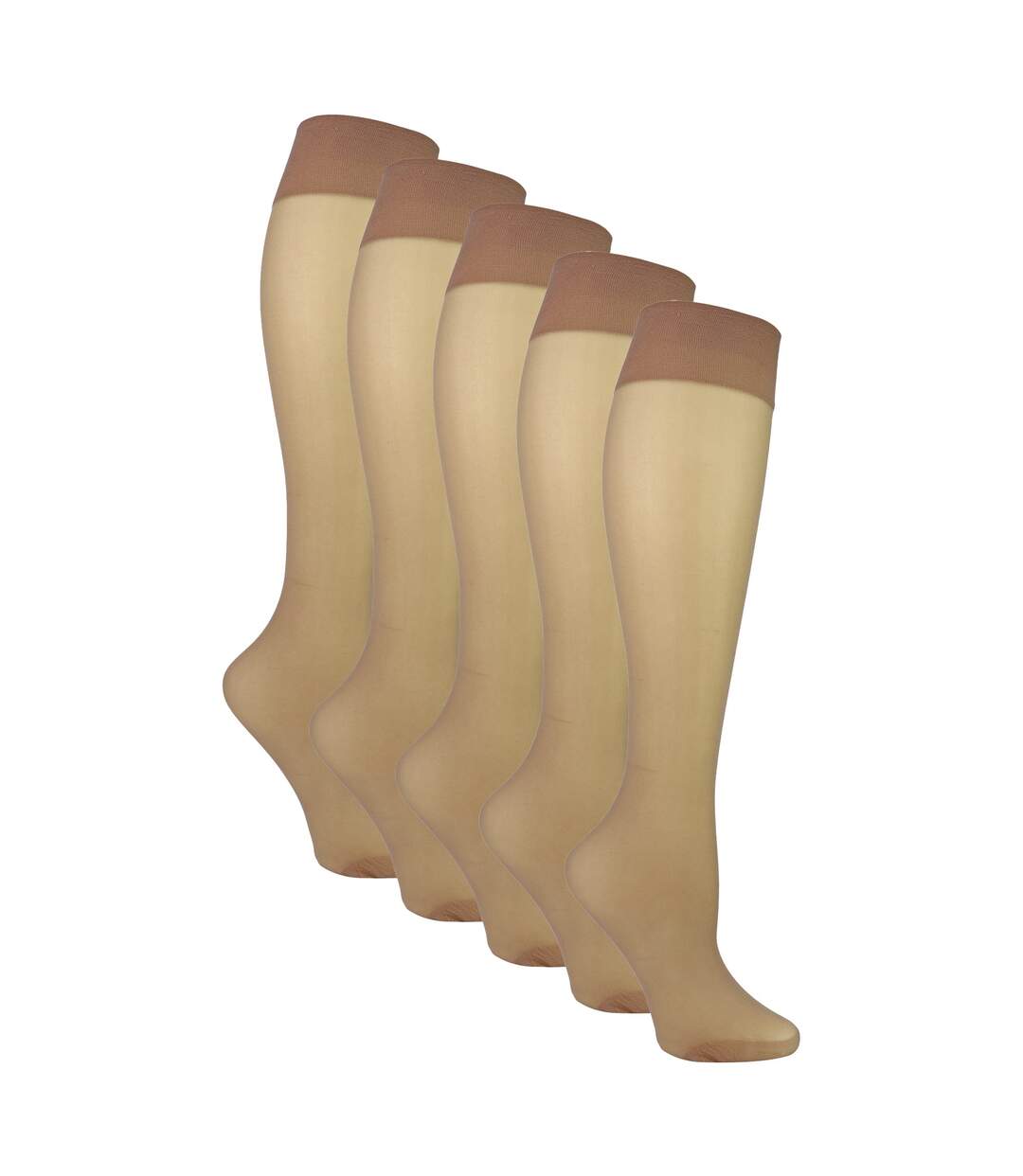 Sock Snob- Lot De 5 Mi-bas Femme 15 Deniers Légers Transparents-3