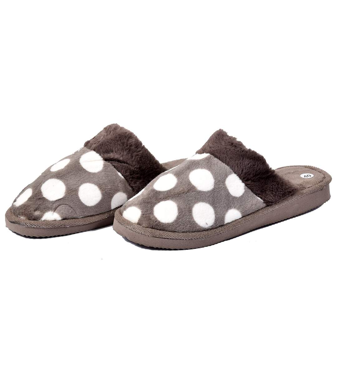 Pantoufles FANTAISIES pour Femme Confort MNXL10 Marron-1