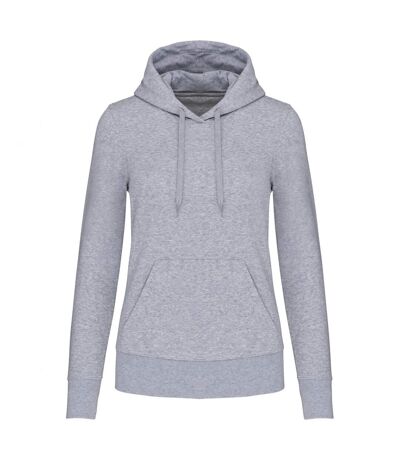 Sweat à capuche femme gris oxford Kariban