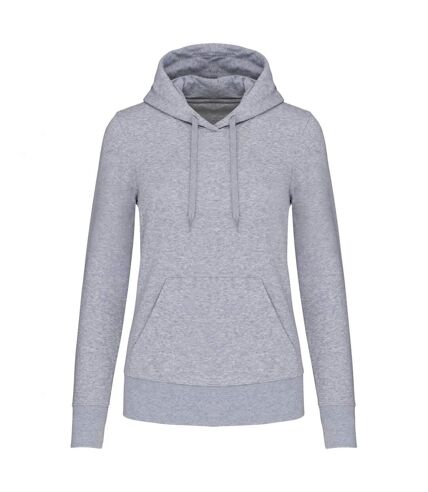 Sweat à capuche femme gris oxford Kariban