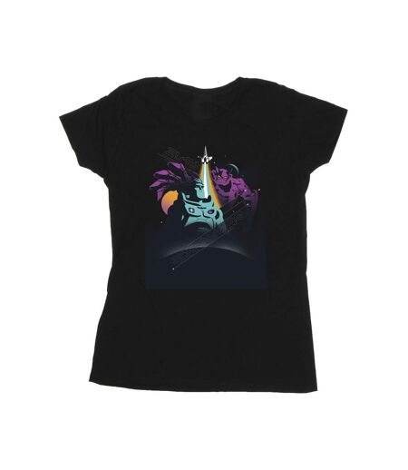 Disney T-Shirt coton Lightyear Buzz et Zurg Femme/Ladies (Noir) - UTBI29073