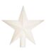 Cimier Étoile Déco Paillettes 22cm Blanc-1