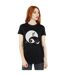 Disney Womens/Ladies Nightmare Before Christmas Moon Oogie Boogie Cotton Boyfriend T-Shirt (Noir) - UTBI41422-2