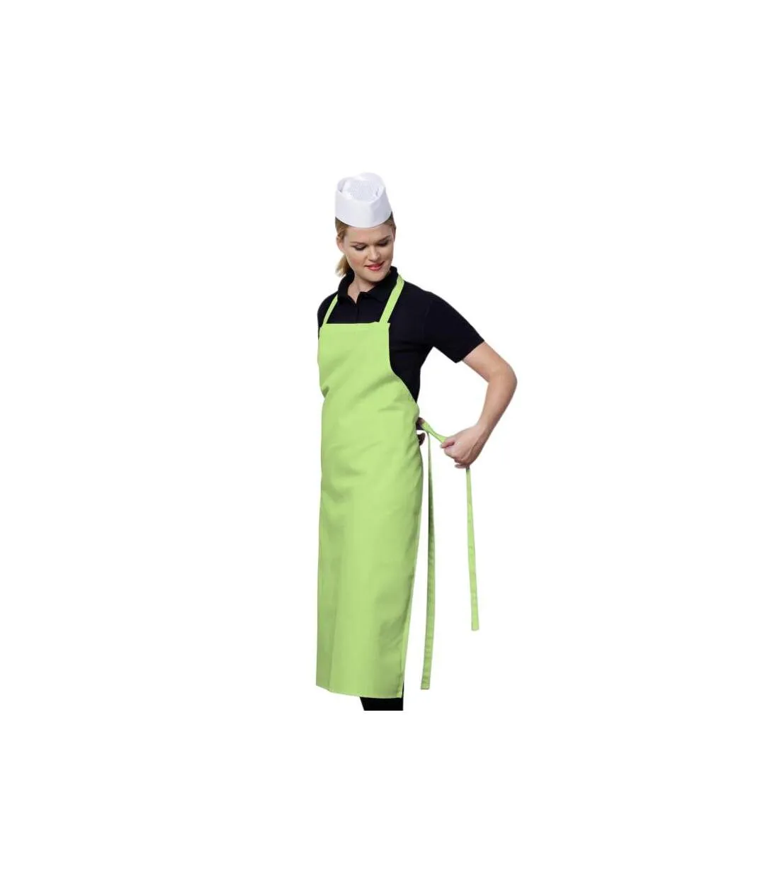 Tablier long de bistro taille unique vert citron Jassz-2