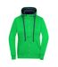 Veste À Capuche Lifestyle Femme Vert Bleu Marine James And Nicholson-1