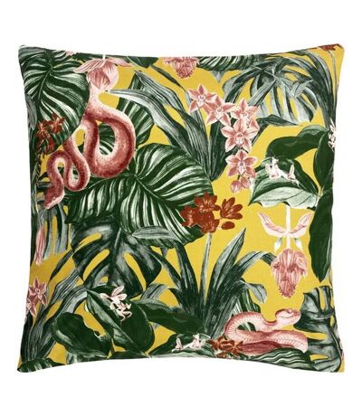 Furn - Housse de coussin d'extérieur MEDINILLA (Jaune foncé) (Taille unique) - UTRV2607