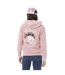 Sweat zippé femme délavé à capuche avec print devant et dos Grunge Vondutch-4