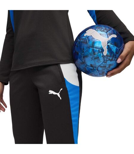 Womens/ladies Colour Block Tracksuit Bottoms Black Blue Puma