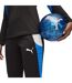 Womens/ladies Colour Block Tracksuit Bottoms Black Blue Puma-3