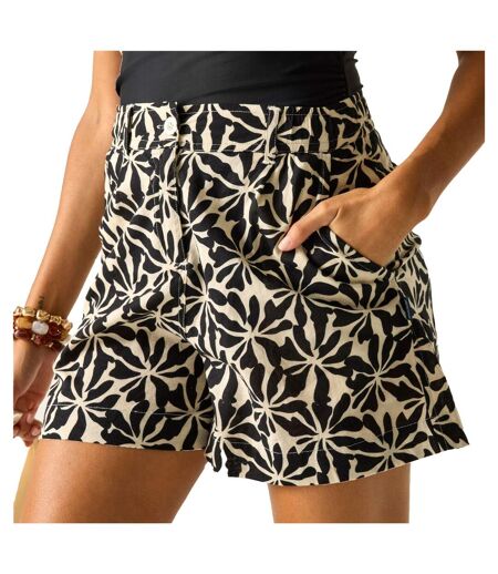 Short Motif/style Floral Abstrait Sabelle Femme Beige Regatta