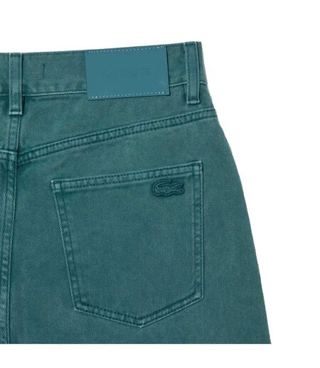 Womens/ladies Natural Dyed Denim Straight Leg Jeans Green Lacoste