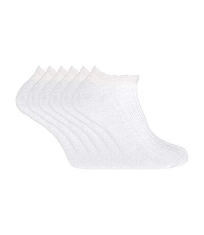 6 Pack Ladies Ankle Low Cut 100% Soft Cotton Socks