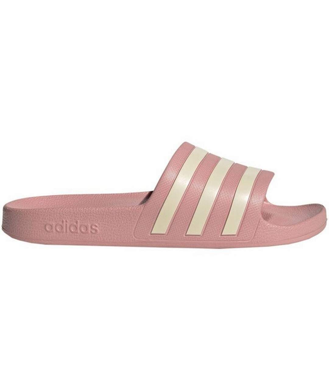 Claquettes Adilette Aqua Femme Rose Mauve Blanc Cassé Adidas-1